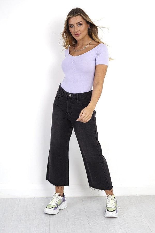 Pastel Gathering Detail T-Shirt Bodysuit