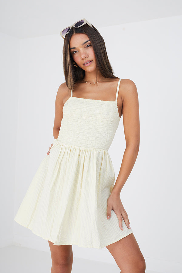 Stray Seersucker Mini Dress