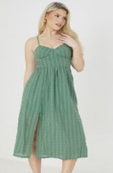 Brave Soul Midi Dress With Split Detail