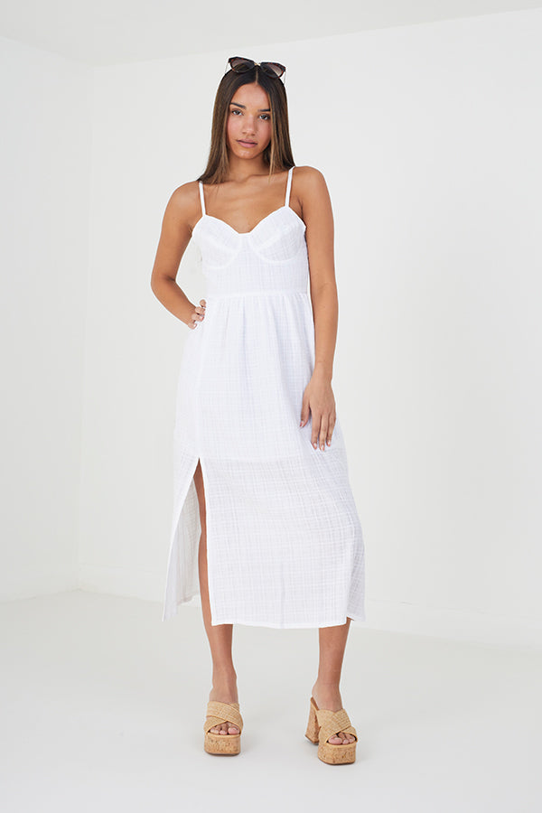 Stray Midi Dobby Dress