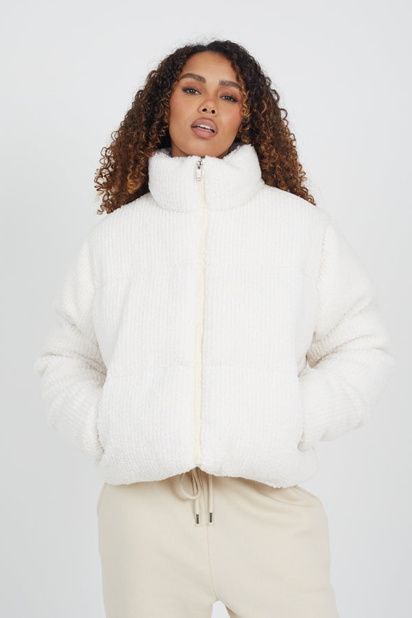 Ladies Brave Soul Cream Jacket