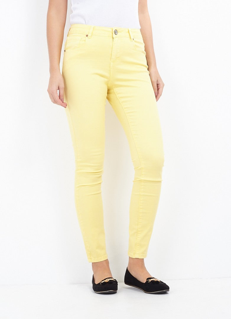 Sunshine Yellow Stretch Skinny Jeans