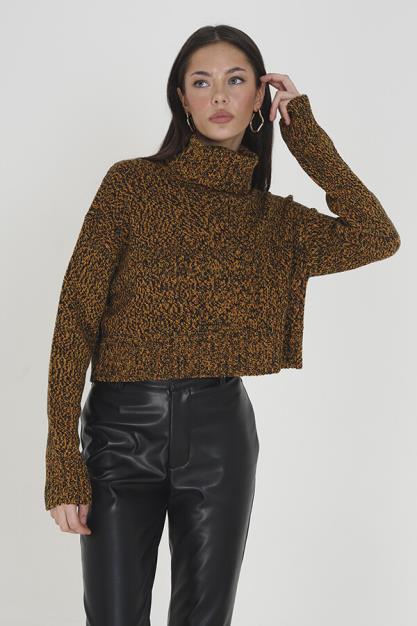 Brave Soul High Neck Croed Jumper