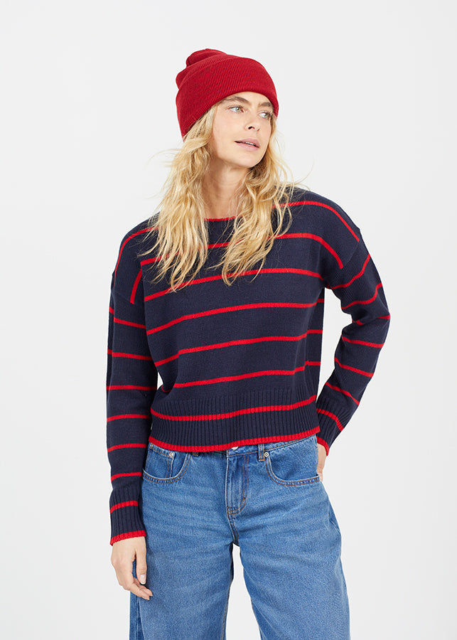 Ladies Brave Soul Navy Knitwear