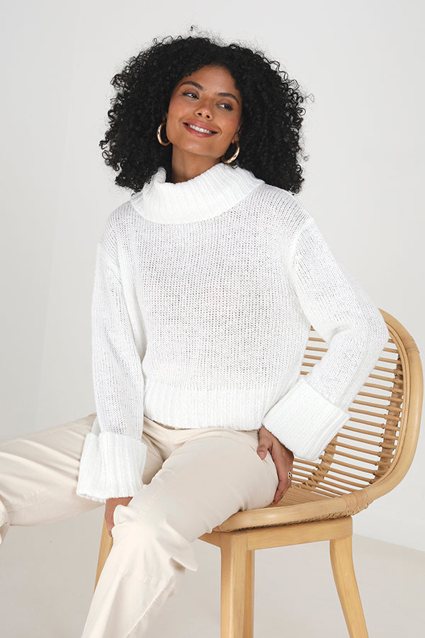 Side Split Roll Neck Jumper