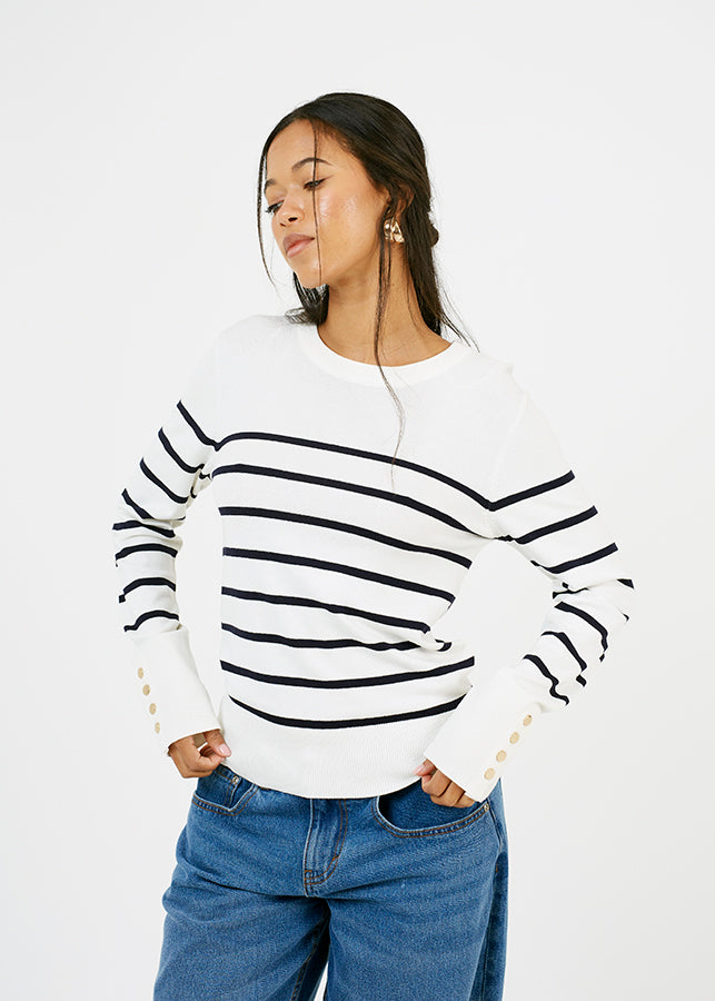 Ladies Brave Soul Ivory Knitwear