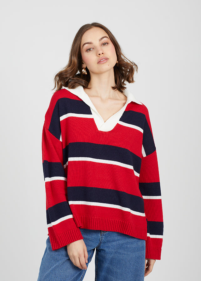 Ladies Brave Soul Red Knitwear