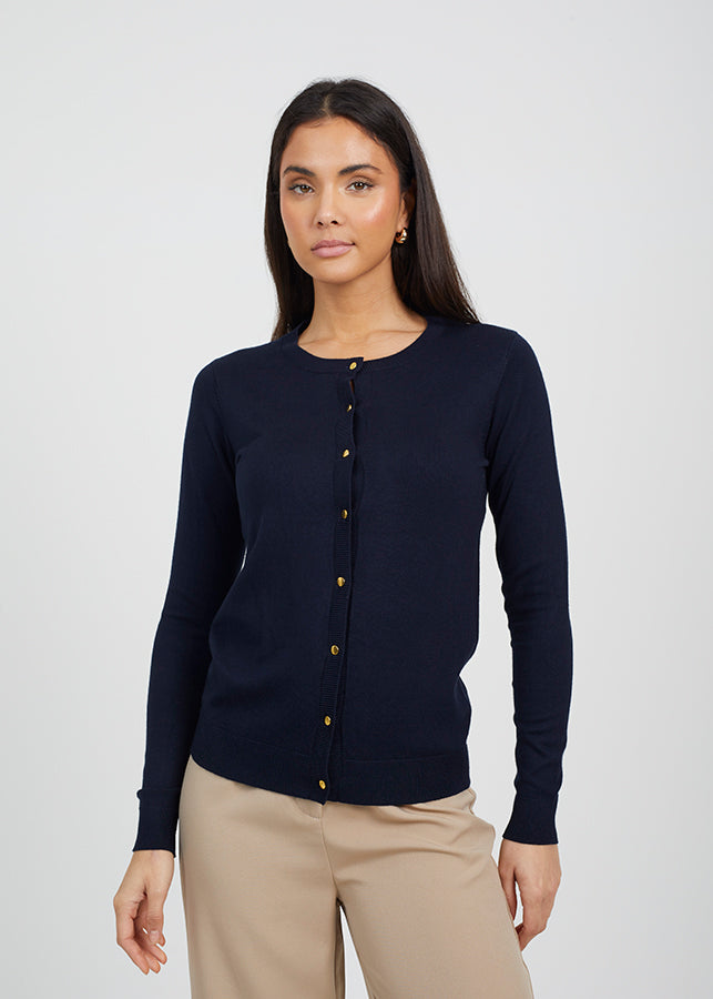 Ladies Brave Soul Navy Cardigan