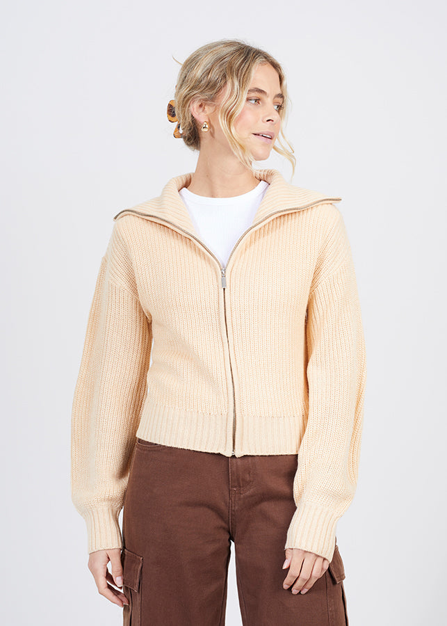 Ladies Brave Soul Biscuit Cardigan