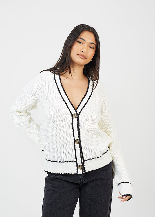 Ladies Brave Soul Ivory Cardigan