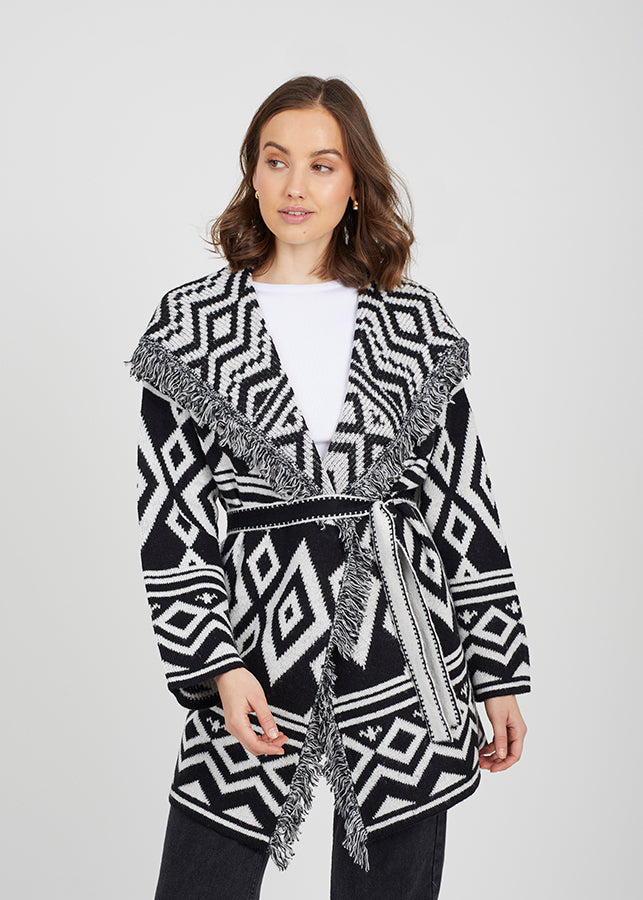 Ladies Brave Soul Black Cardigan