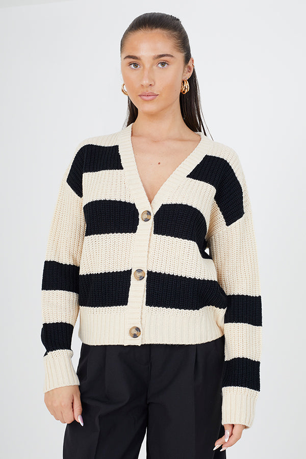 Fisherman Rib Knit Cardi