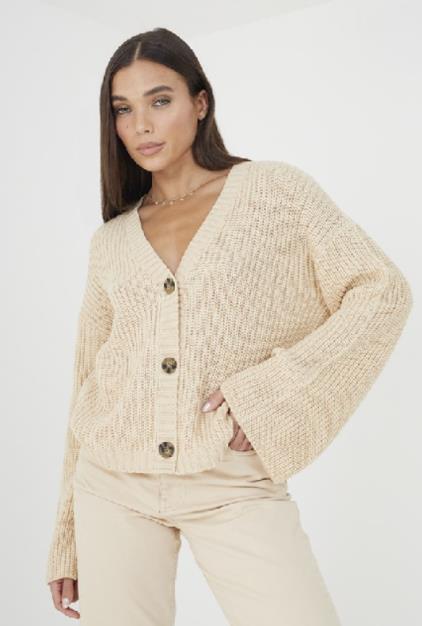 Fisherman Rib Knit Cardi