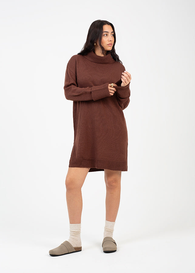 Ladies Brave Soul Brown Dress