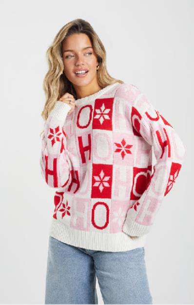 Brave Soul Oversized Christmas Jumper