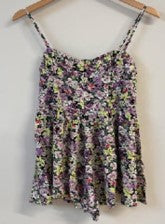Brave Soul Purple Ditsy Print Corset Playsuit