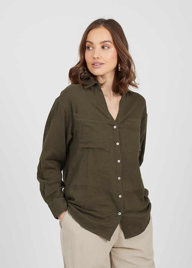 Long Sleeve Double Gauge Shirt