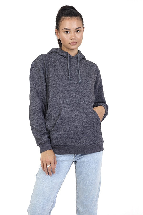 Plain Charcoal Drawstring Hoodie