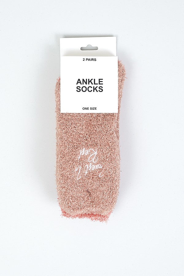 2 Pk Of Fluffy Socks