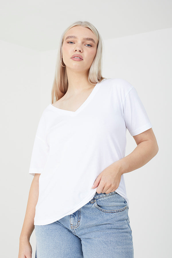 V-Neck Basic Tee