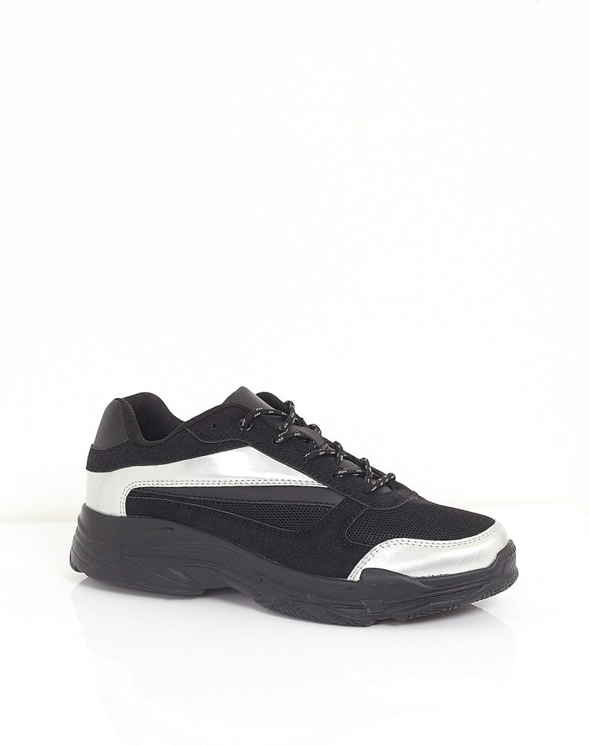 Reflective Panel Detail Chunky Trainers