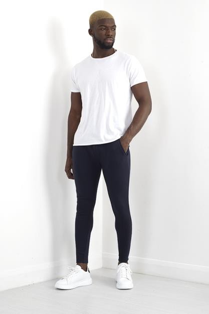 Skinny Fitting Zip Cuff Detail Joggers
