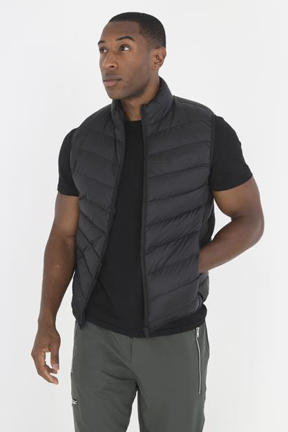 Chevron Quilt Padded Gilet
