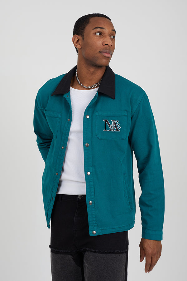 Mens Brave Soul Green Jacket