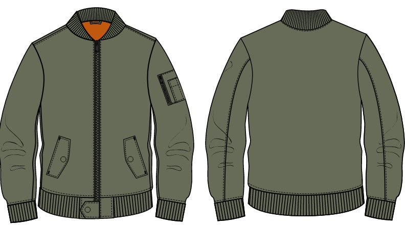Khaki Bomber Jacket