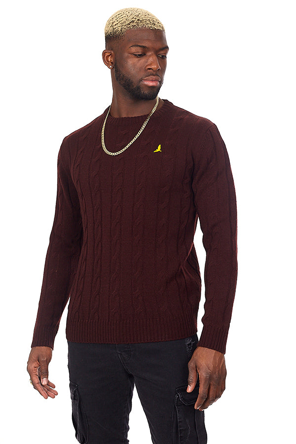 Crew Neck Chest Logo Knitted Jumper