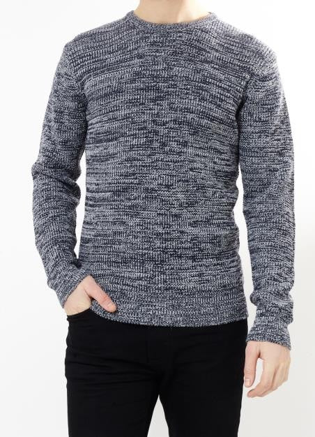 Colour Twist Navy Crew Neck Jumper
