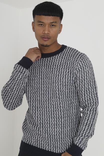 Ribbed Crew Neck