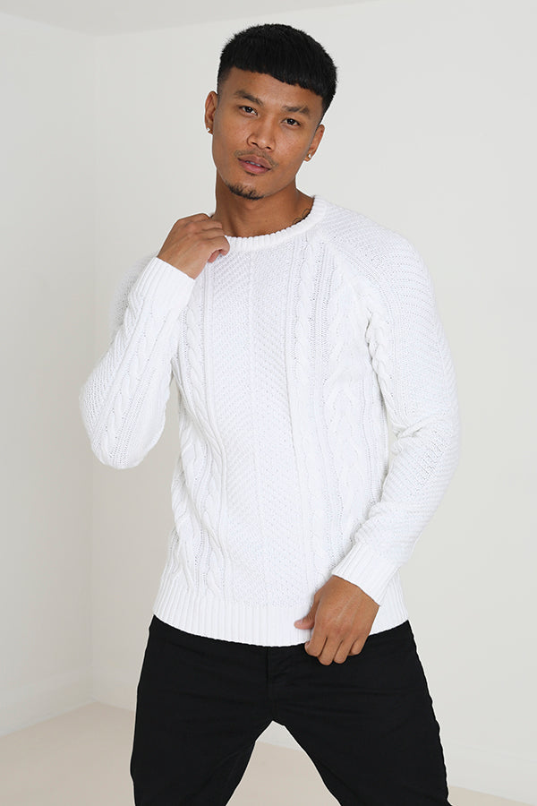 Crew Neck Raglan Sleeve Sweater