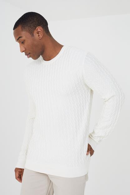 Mens Brave Soul White Knitwear