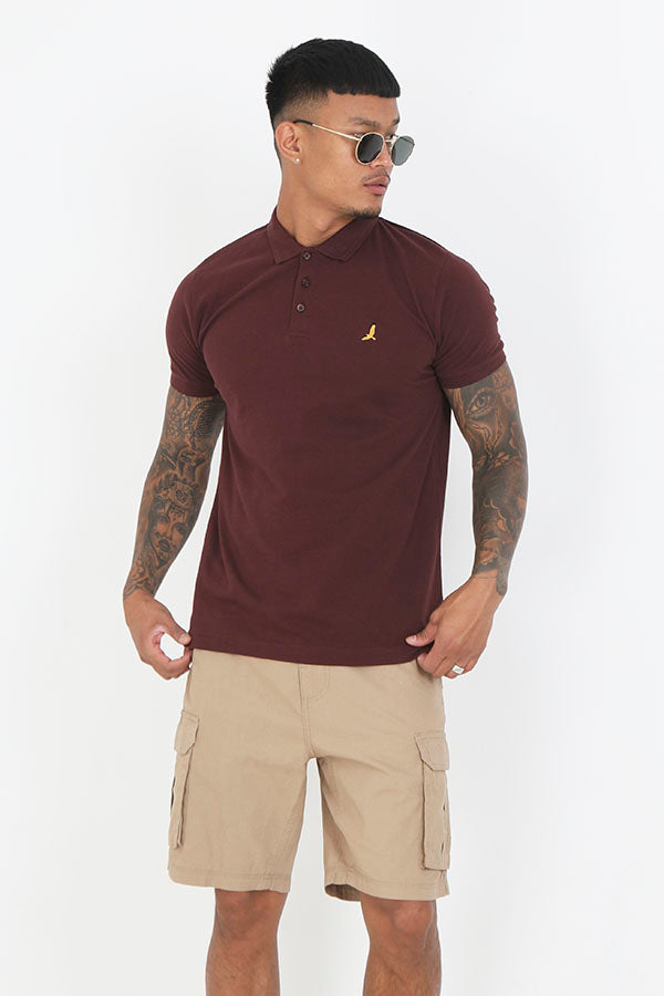 Short Sleeve Embroidery Detail Polo Shirt