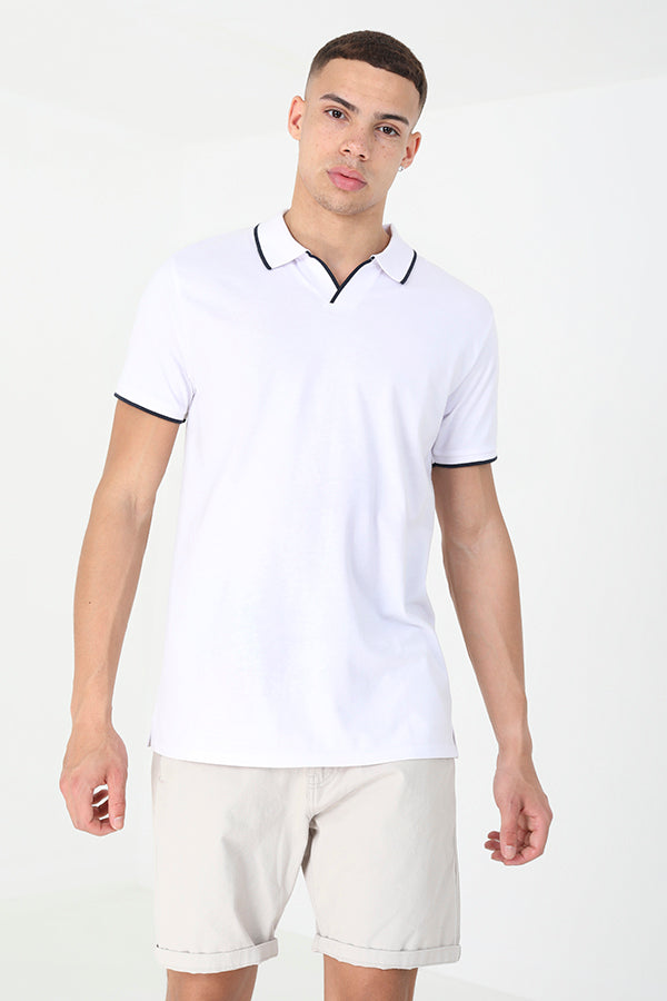Open Collar Polo