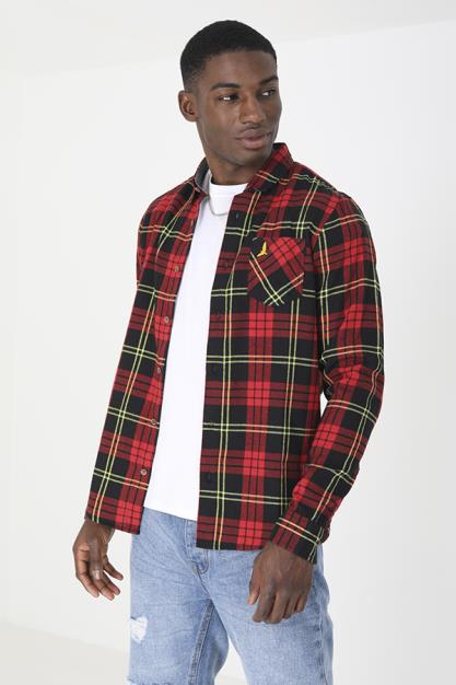 Long Sleeve Shirt Stand Up Pack Chambray Inner Dyoke