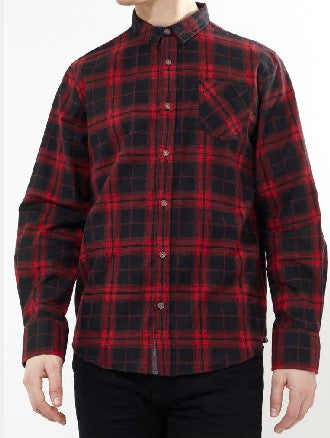 Long Sleeve Check Shirt Button Through