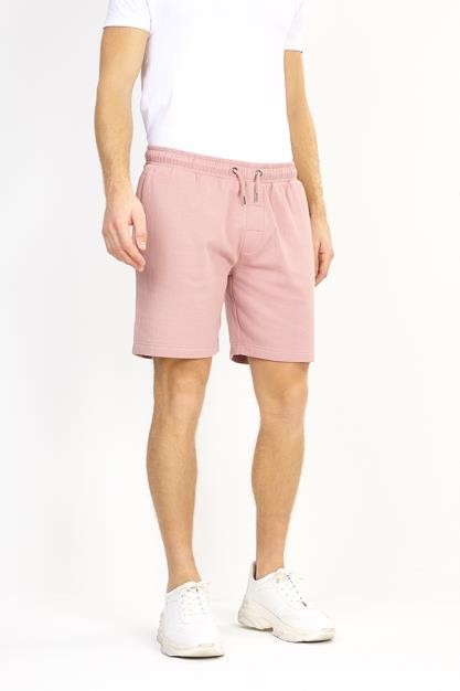 Dusky Pink Plain Elasticated Shorts