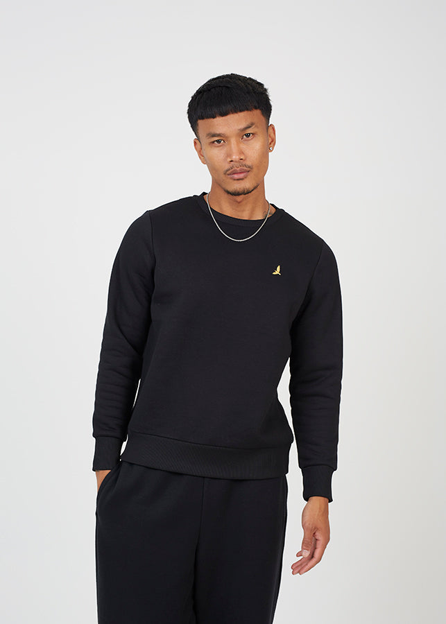 Mens Brave Soul Black Sweatshirt