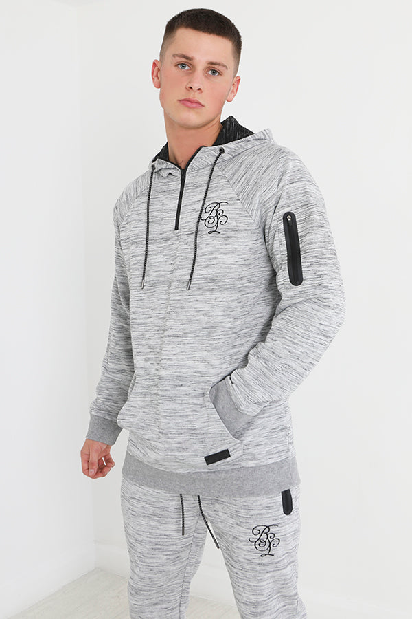 Pull Over Long Raglan Sleeve Hooded Sweatshirt