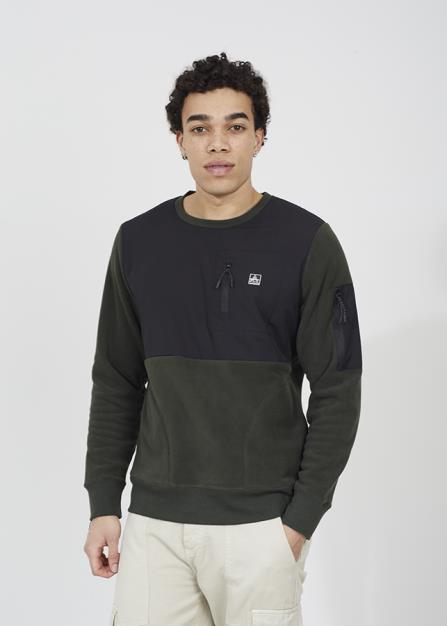 Mens Brave Soul Khaki Sweatshirt
