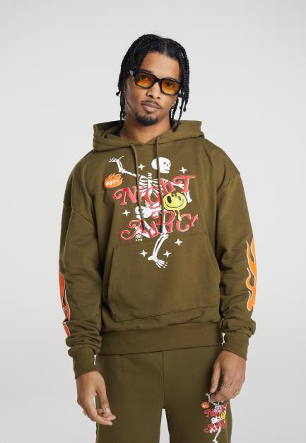 Night Addict Over Head Hoodie