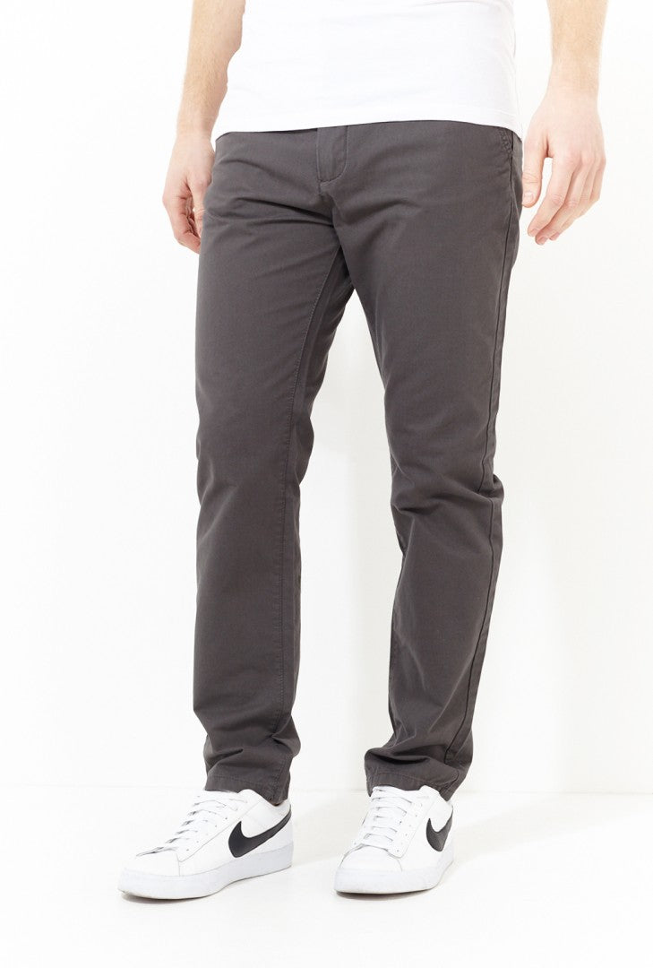 Plain Cotton Slim Leg Chinos