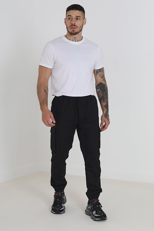 Cotton Ripstop Cargo Pant Elasticated Hem Cuff/Waist