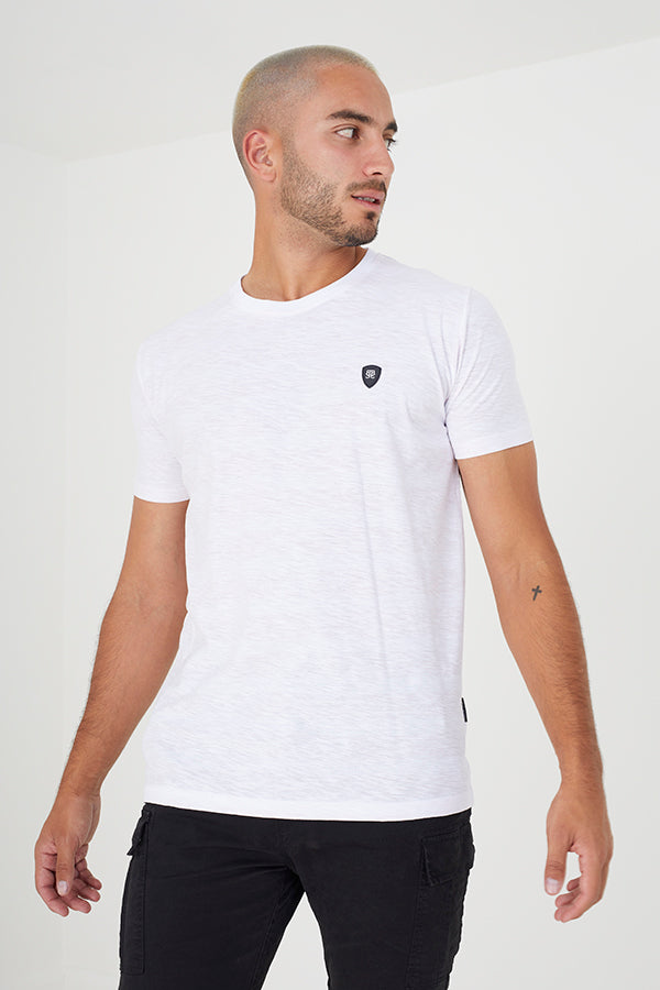 Short Sleeve 1X1 2Xply Crew Neck T-Shirt