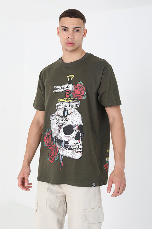 Oversized Fit Crew Neck T-Shirt