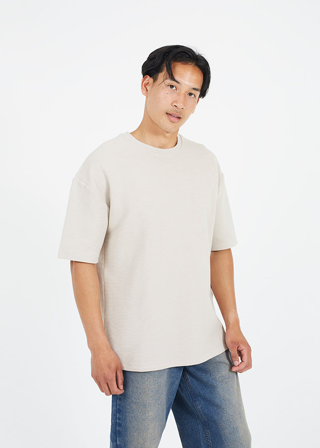 Mens Brave Soul Beige T-Shirt