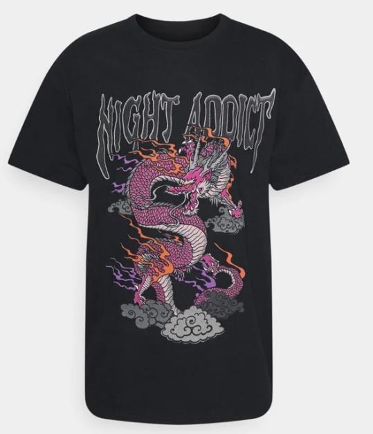 Night Addict Graphic Print Tee