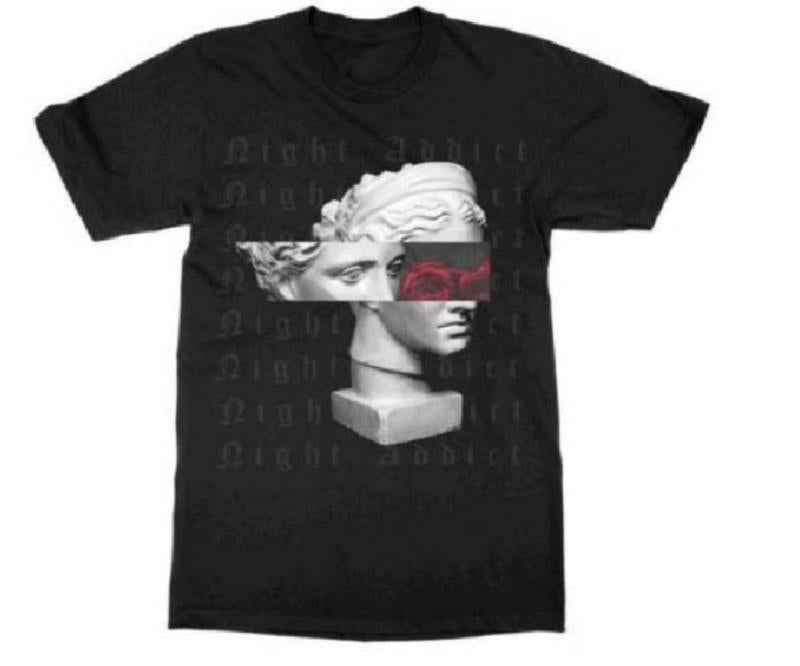 Night Addict Graphic Print Tee